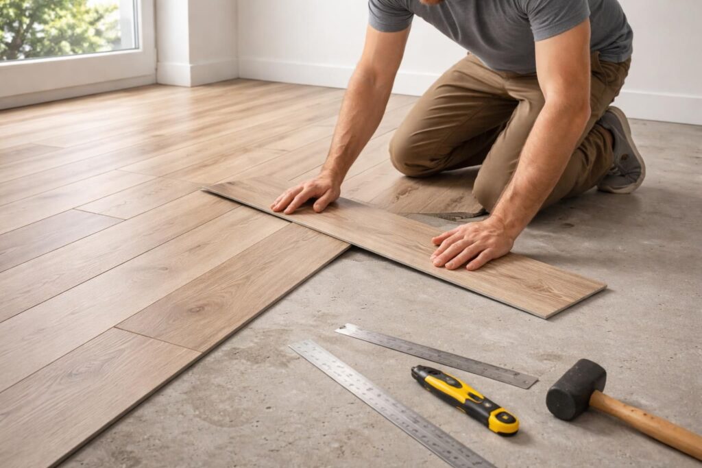 apprenez à poser facilement un revêtement vinyle au sol grâce à notre guide étape par étape, pour un sol esthétique et durable dans votre intérieur.