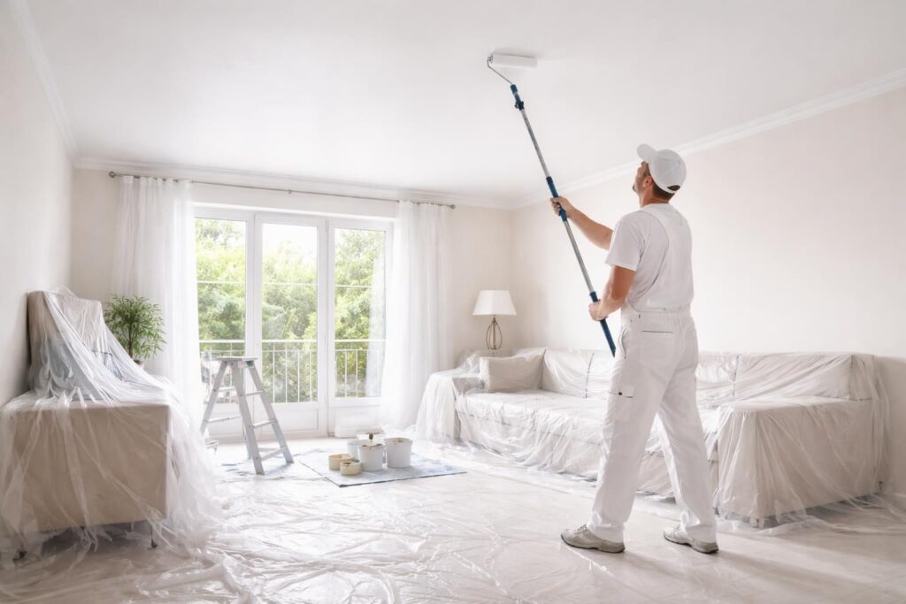 apprenez à peindre un plafond sans laisser de traces grâce à nos conseils pratiques et techniques pour un résultat lisse et professionnel.