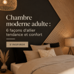 Chambre moderne avec décoration élégante et confortable