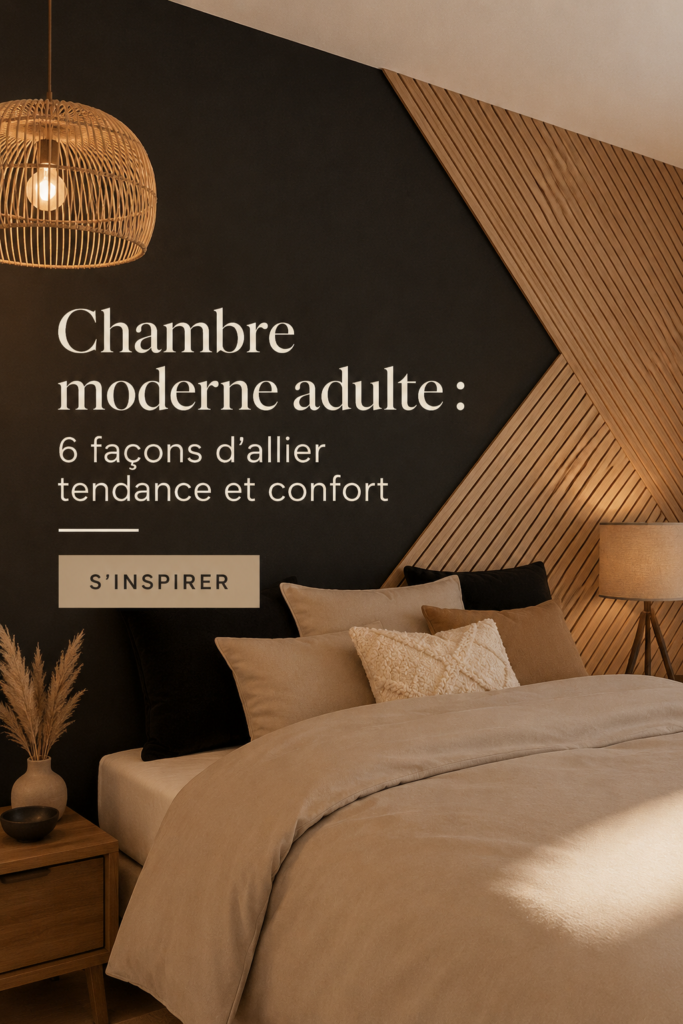 Chambre moderne avec décoration élégante et confortable