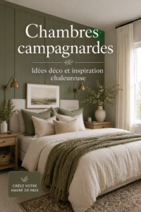 Chambre de ferme douillette avec décoration rustique et éclairage naturel