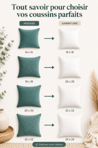 Coussins décoratifs variés sur un canapé moderne.