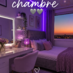 Chambre chaleureuse avec une décoration esthétique et apaisante
