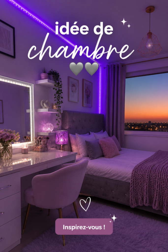 Chambre chaleureuse avec une décoration esthétique et apaisante