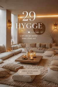 Intérieur cosy avec des éléments déco Hygge et des textures douces