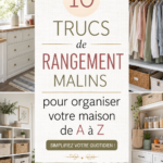 Image d'une maison bien rangée et organisée, mettant en avant des espaces de rangement efficaces.