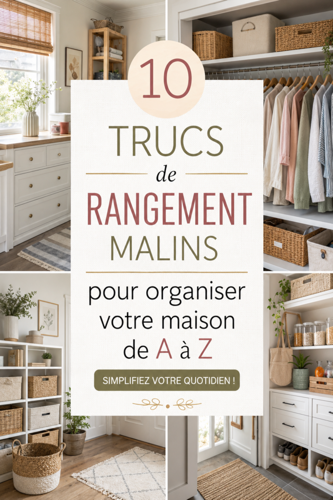 Image d'une maison bien rangée et organisée, mettant en avant des espaces de rangement efficaces.