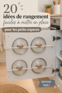 Un salon bien organisé avec des solutions de rangement adaptées