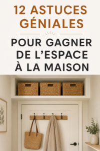 Une maison moderne et bien organisée avec des solutions de rangement optimisées.