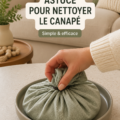 Canapé propre et lumineux dans un salon chaleureux
