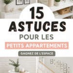 Aperçu d'un petit appartement bien agencé avec des meubles multifonctions.