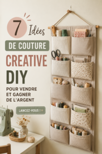 Créations couture colorées prêtes à être vendues dans un atelier lumineux