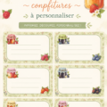 Étiquettes personnalisées à imprimer pour pots de confiture