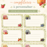 Étiquettes personnalisées à imprimer pour pots de confiture