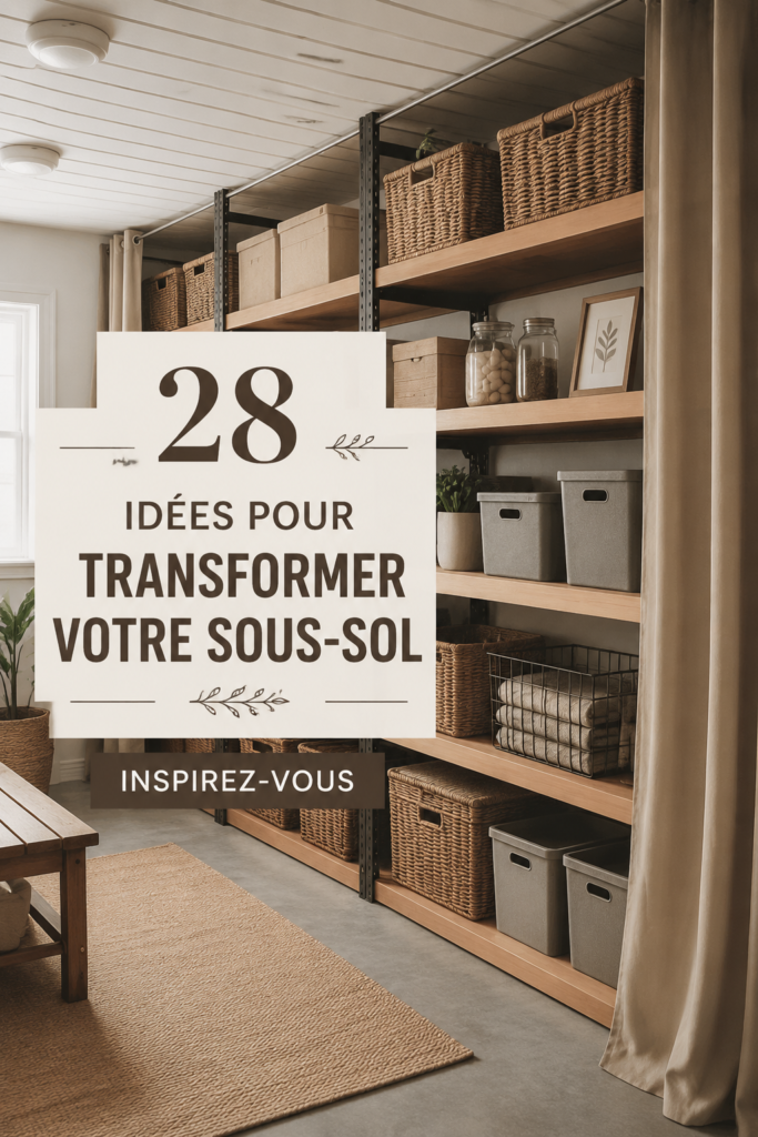 Sous-sol aménagé en espace convivial et chaleureux