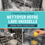 Vue d'un lave-vaisselle ouvert, propre et bien rangé, prêt à être utilisé.