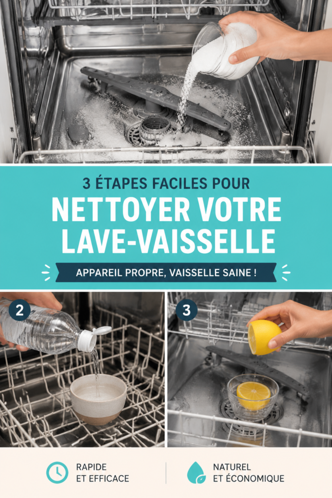 Vue d'un lave-vaisselle ouvert, propre et bien rangé, prêt à être utilisé.