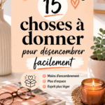 Une maison désencombrée avec des objets à donner