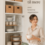 Une pièce claire et organisée avec des rangements pratiques