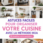 Photo d'une cuisine IKEA organisée et moderne avec des rangements efficaces.