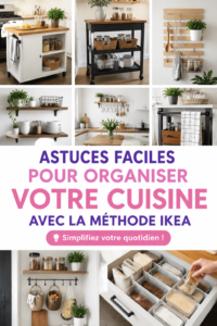 Photo d'une cuisine IKEA organisée et moderne avec des rangements efficaces.