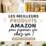 Maison bien organisée avec des produits de rangement d'Amazon.