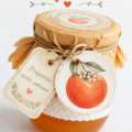 Des bocaux de confiture maison sur une table en bois
