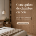 Une chambre décorée avec du bois pour une ambiance élégante et chaleureuse