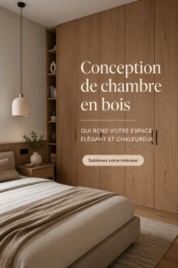 Une chambre décorée avec du bois pour une ambiance élégante et chaleureuse