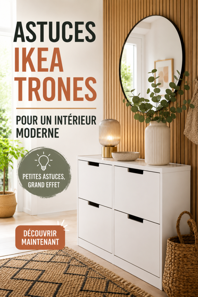 Espace moderne avec des meubles Ikea Trones bien intégrés