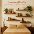 Chambre inspirée des années 70 avec des couleurs vives et des motifs rétro
