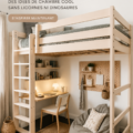 Une chambre d'enfant moderne avec une décoration élégante et sans thèmes clichés.