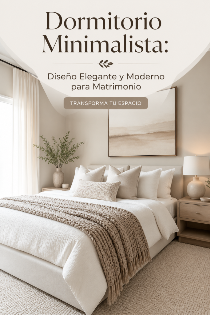 Chambre minimaliste moderne avec décoration épurée et mobilier fonctionnel.