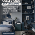 Idées de décoration moderne pour une chambre d'ado avec un bureau et un lit contemporain.