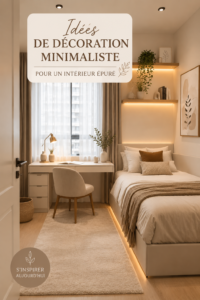 Salon minimaliste moderne avec des lignes épurées et une décoration simple