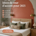 Mur d'accent coloré dans une chambre moderne
