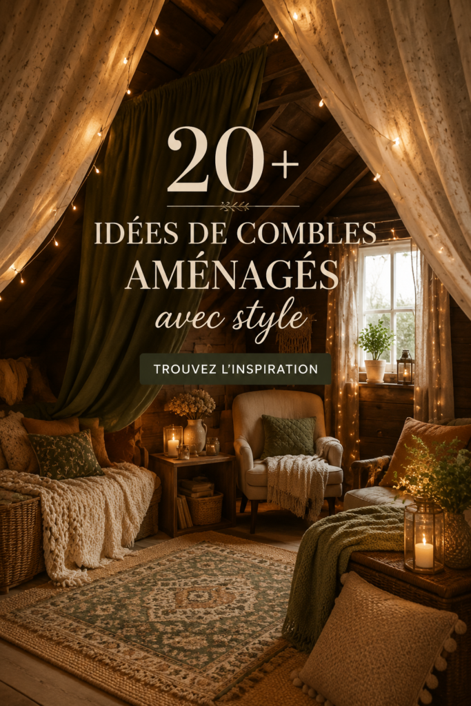 Un beau grenier rénové en salon cosy avec des meubles modernes.