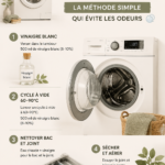 Machine à laver propre avec un linge frais