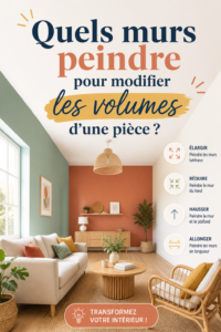 Un salon lumineux avec des murs peints dans des tons clairs, créant une illusion d'espace.