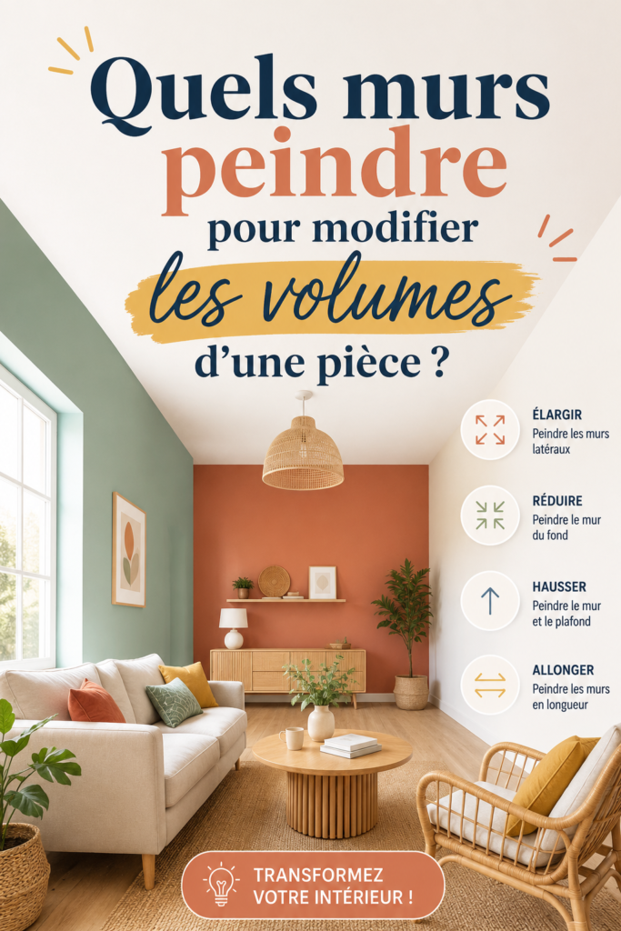 Un salon lumineux avec des murs peints dans des tons clairs, créant une illusion d'espace.