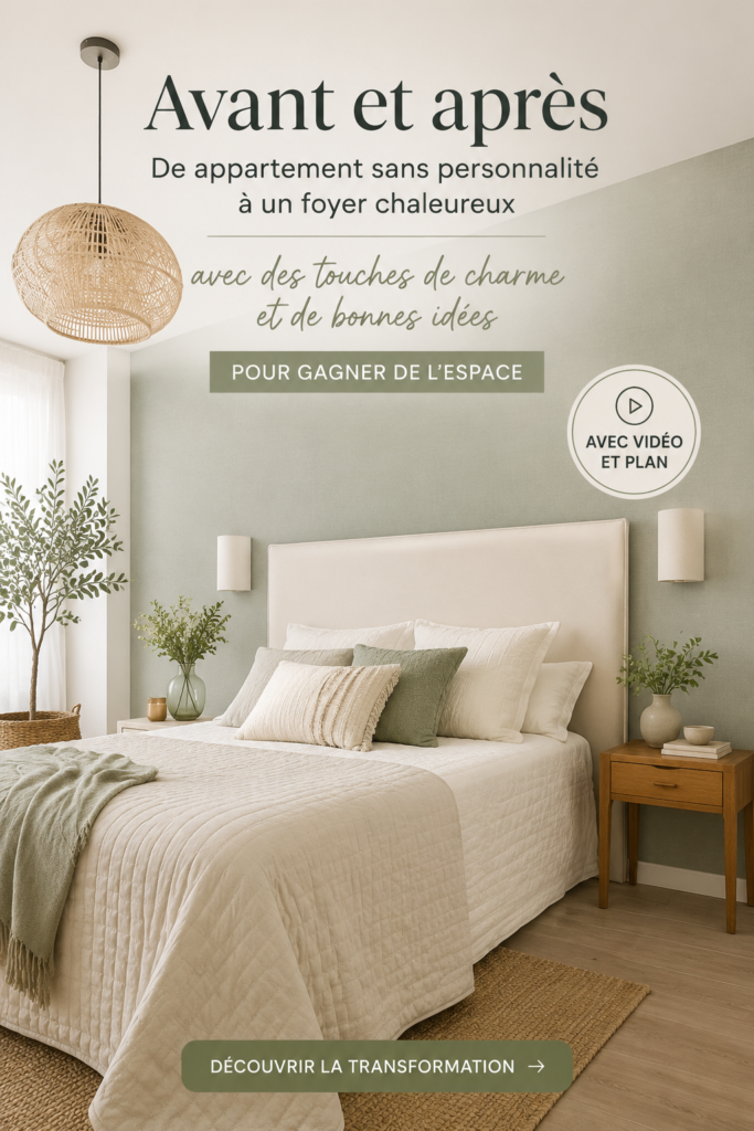Intérieur d'un appartement chaleureusement décoré avec des touches personnelles