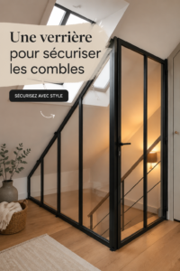 Verrière moderne pour sécuriser des combles, apportant lumière et style.