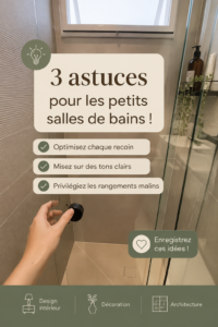 Aménagement d'une petite salle de bain moderne et fonctionnelle