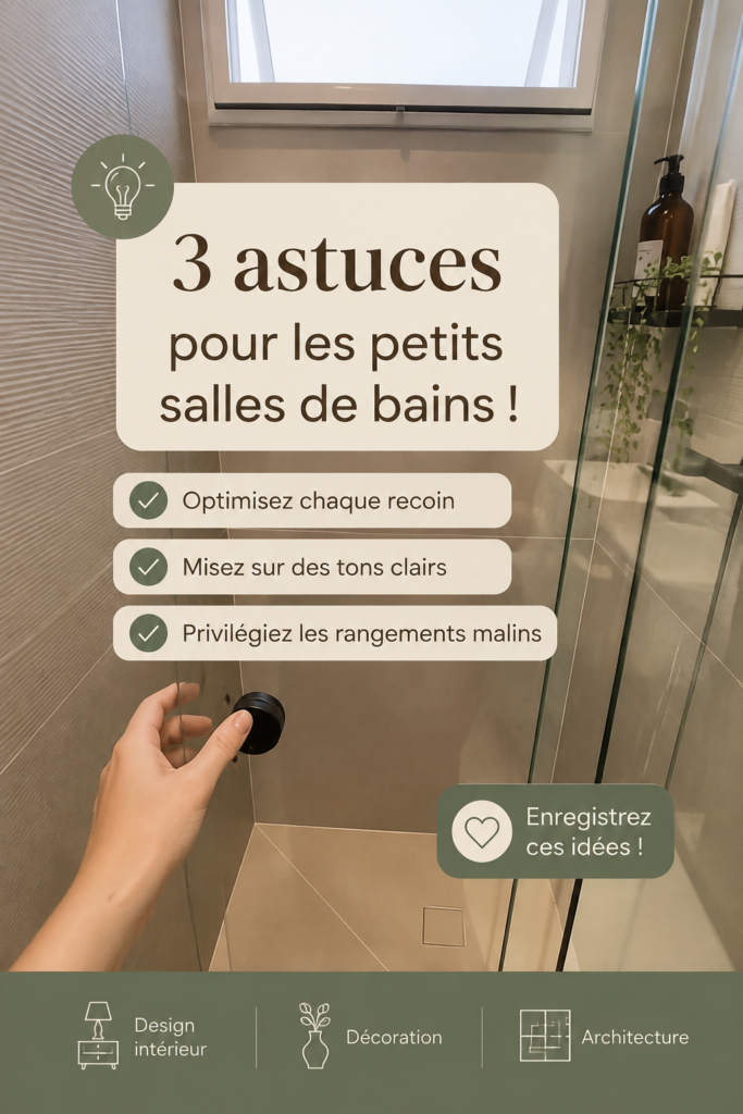 Aménagement d'une petite salle de bain moderne et fonctionnelle