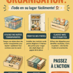 Une pièce bien organisée avec des rangements efficaces et esthétiques.