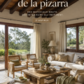 Détails d'une décoration intérieure moderne avec une finition en ardoise.