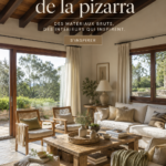 Détails d'une décoration intérieure moderne avec une finition en ardoise.