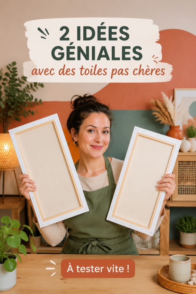 Toiles colorées accrochées sur un mur pour une décoration chaleureuse.