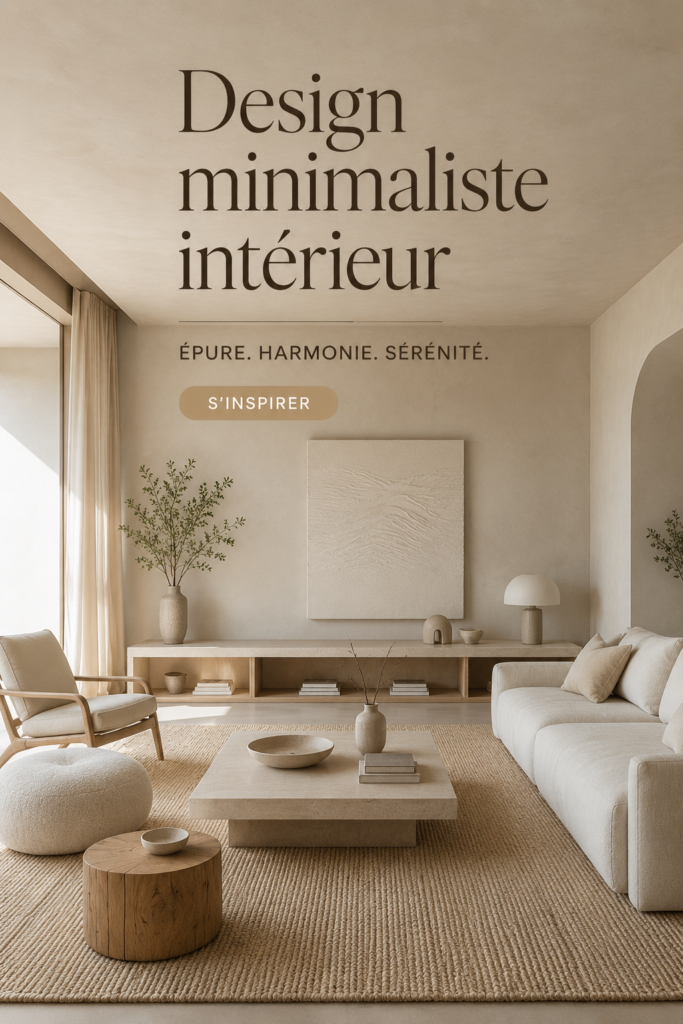 Un salon minimaliste avec des lignes épurées et des couleurs neutres