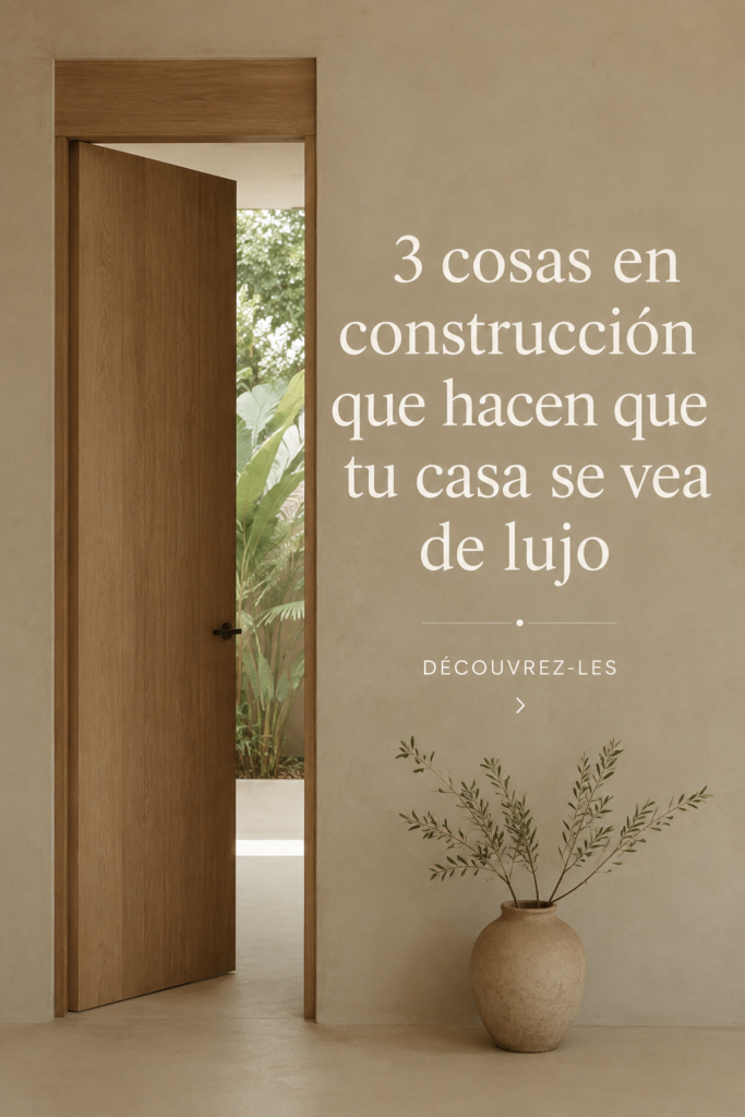 Une maison élégante avec des matériaux de luxe et un éclairage subtil